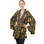 Christmas-a 001 Long Sleeve Velvet Kimono 