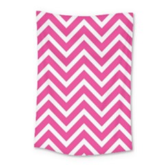 Chevrons - Pink Small Tapestry by nate14shop