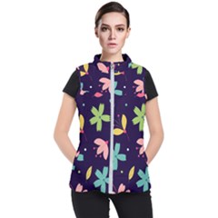 Colorful Floral Women s Puffer Vest by hanggaravicky2