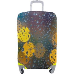 Raindrops Water Luggage Cover (large) by artworkshop