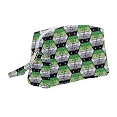 Hackers Town Void Mantis Hexagon Aromantic Pride Flag Wristlet Pouch Bag (medium) by WetdryvacsLair