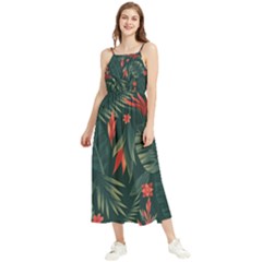 Tropical Flowers Boho Sleeveless Summer Dress by HWDesign