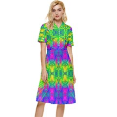 Color Me Happy Button Top Knee Length Dress by Thespacecampers