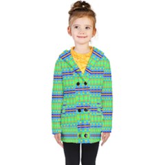 Green Machine Kids  Double Breasted Button Coat by Thespacecampers