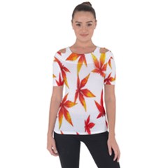 Abstract-b 001 Shoulder Cut Out Short Sleeve Top by nate14shop