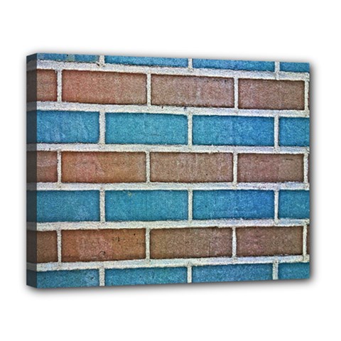 Brick-wall Canvas 14  X 11  (stretched) by nate14shop