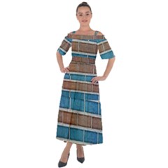 Brick-wall Shoulder Straps Boho Maxi Dress  by nate14shop