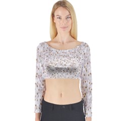 Cherry-blossoms Long Sleeve Crop Top by nate14shop