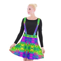 Happy Colors Suspender Skater Skirt by Thespacecampers