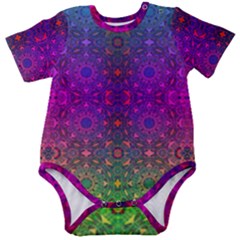 Stained Glass Baby Short Sleeve Onesie Bodysuit by Thespacecampers