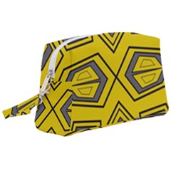 Abstract Pattern Geometric Backgrounds Wristlet Pouch Bag (large) by Eskimos