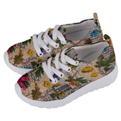 Flowers-b 003 Kids  Lightweight Sports Shoes by nate14shop