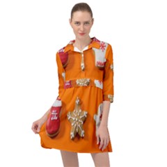 Gingerbread-4718553 Mini Skater Shirt Dress by nate14shop