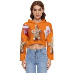 Gingerbread-4718553 Women s Lightweight Cropped Hoodie by nate14shop