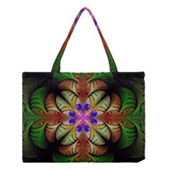 Fractal-abstract-flower-floral- -- Medium Tote Bag