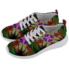 Fractal-abstract-flower-floral- -- Men s Lightweight Sports Shoes