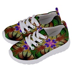 Fractal-abstract-flower-floral- -- Kids  Lightweight Sports Shoes