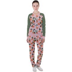Tropical Polka Plants 4 Casual Jacket And Pants Set by flowerland