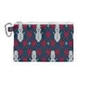 Christmas-seamless-knitted-pattern-background 002 Canvas Cosmetic Bag (Medium) View1