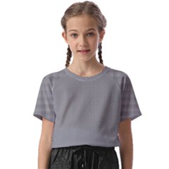 Small Soot Black And White Handpainted Houndstooth Check Watercolor Pattern Kids  Basic Tee
