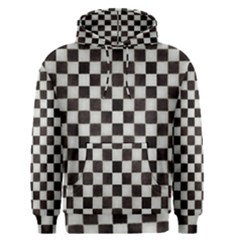 Large Black And White Watercolored Checkerboard Chess Men s Core Hoodie
