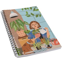 Crazy Plant Lady At Greenhouse  5 5  X 8 5  Notebook by flowerland