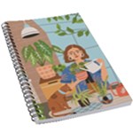Crazy plant lady at greenhouse  5.5  x 8.5  Notebook