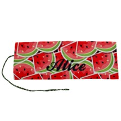 Watermelon Pattern Roll Up Canvas Pencil Holder (s) by flowerland