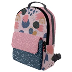 Hand Drawn Abstract Polka 5 Flap Pocket Backpack (small) by flowerland
