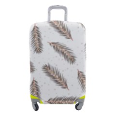 Christmas-seamless-pattern-with-gold-fir-branches Luggage Cover (small) by nate14shop