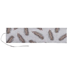 Christmas-seamless-pattern-with-gold-fir-branches Roll Up Canvas Pencil Holder (l) by nate14shop
