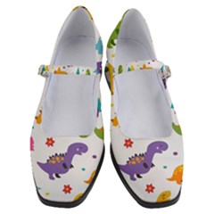 Dinosaurs-seamless-pattern-kids 003 Women s Mary Jane Shoes by nate14shop