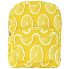 Lemon-fruits-slice-seamless-pattern Full Print Backpack by nate14shop