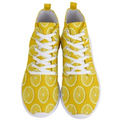 Lemon-fruits-slice-seamless-pattern Men s Lightweight High Top Sneakers by nate14shop