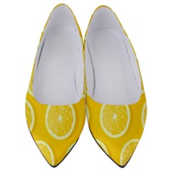 Lemon-fruits-slice-seamless-pattern Women s Low Heels by nate14shop