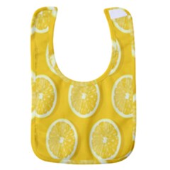 Lemon-fruits-slice-seamless-pattern Baby Bib by nate14shop