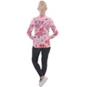 Seamless-pattern-with-flamingo Casual Zip Up Jacket View2