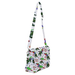 Seamless-pattern-with-parrot Shoulder Bag With Back Zipper by nate14shop