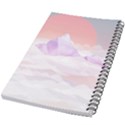 Mountain Sunset above Clouds 5.5  x 8.5  Notebook View2