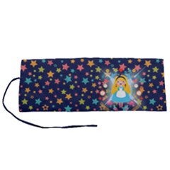 Pattern Seamless Stars Colorful Roll Up Canvas Pencil Holder (s)