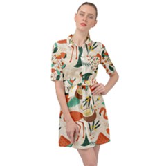 Fruity Summer Belted Shirt Dress by HWDesign
