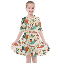 Fruity Summer Kids  All Frills Chiffon Dress by HWDesign