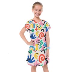 Popping Colors Kids  Drop Waist Dress by HWDesign