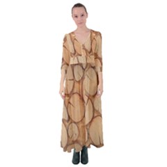 Wood-logs Button Up Maxi Dress by nate14shop