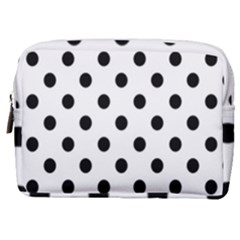 Black-and-white-polka-dot-pattern-background-free-vector Make Up Pouch (medium) by nate14shop