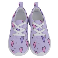 Heart-purple-pink-love Running Shoes by nate14shop
