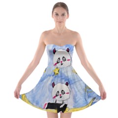Panda Strapless Bra Top Dress by nate14shop