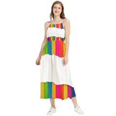 Art-and-craft Boho Sleeveless Summer Dress by nate14shop