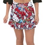 Hello-kitty-003 Fishtail Mini Chiffon Skirt