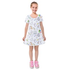 Hd-wallpaper-d4 Kids  Short Sleeve Velvet Dress